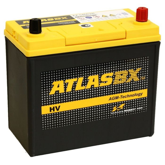 Автомобильный аккумулятор ATLAS AGM ABX S46B24L 45 Ah 370A